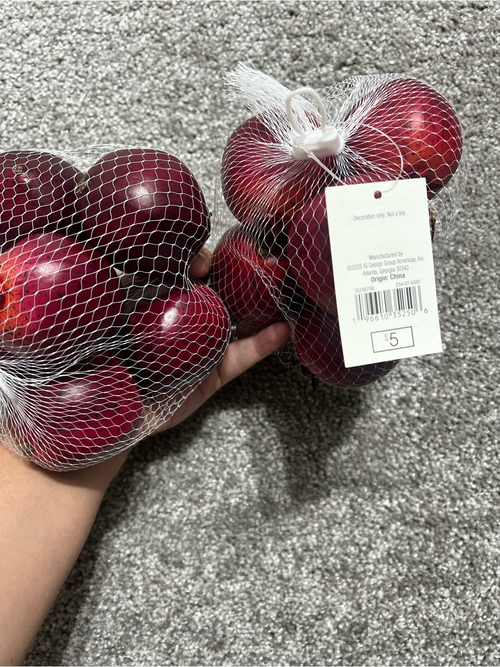 Artificial Decorative Pomegranates Vase Filler Decorative 2 packs of 6 NEW